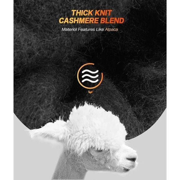 Women's Winter Touchscreen Thermal Magic Warm Wool  Knitted Fleece Lined Gloves - Picture 4 of 6